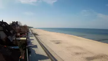 Sarbinowo plaża kamera na plaży