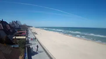 Sarbinowo plaża kamera na plaży