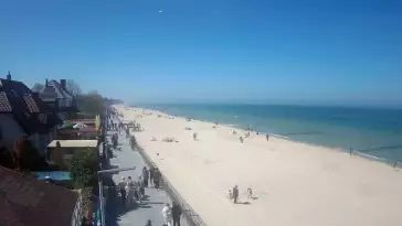 Sarbinowo plaża kamera na plaży
