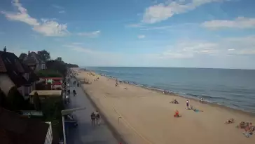 Sarbinowo plaża kamera na plaży