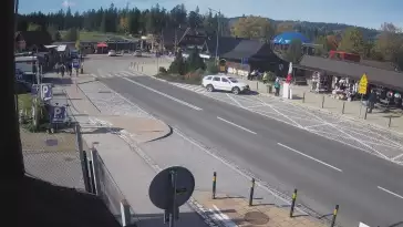 Widok z Kamery na Ulicę Bronisława Czecha w Zakopanem na żywo