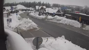Widok z Kamery na Ulicę Bronisława Czecha w Zakopanem na żywo