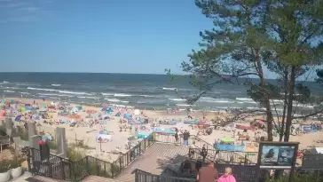 Widok z kamery na plażę w Stegnie to prawdziwa zachęta do wypoczynku.