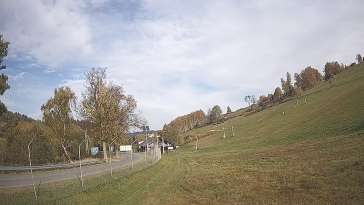 Ujęcie na orczyk w Kamienicy Bolesławów Ski Region Śnieżnika.