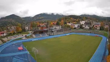 Widok z kamer na stadion Sportowy im. Ireny Szewińskiej