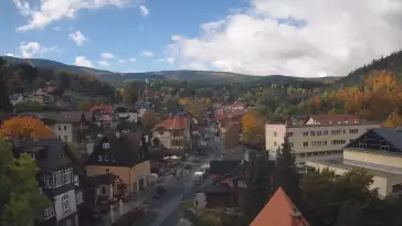 Karpacz - widok panoramiczny na deptak