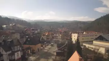 Karpacz - widok panoramiczny na deptak