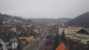 Karpacz - widok panoramiczny na deptak