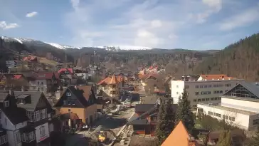 Karpacz - widok panoramiczny na deptak