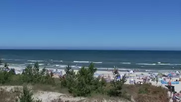 Obraz na żywo z plaży w Karwi