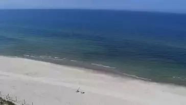 Widok na plażę i morze w Kątach Rybackich - zobacz