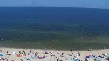 Widok na plażę i morze w Kątach Rybackich - zobacz