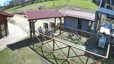 Widok na bramki dla narciarzy