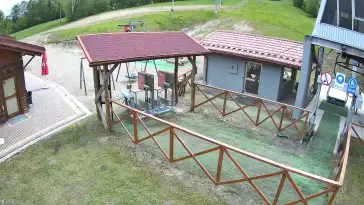 Widok na bramki dla narciarzy