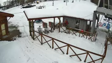 Widok na bramki dla narciarzy