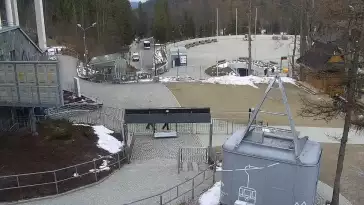 Kuźnice kamera online na kolejkę na Kasprowy Wierch.
