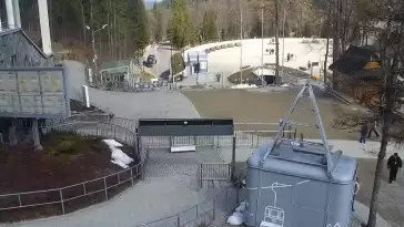 Kuźnice kamera online na kolejkę na Kasprowy Wierch.