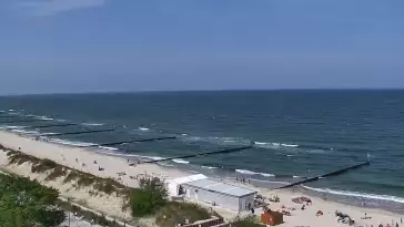 Kamera Kołobrzeg promenada, bulwar, plaża, morze