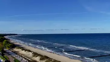 Kamera Kołobrzeg promenada, bulwar, plaża, morze