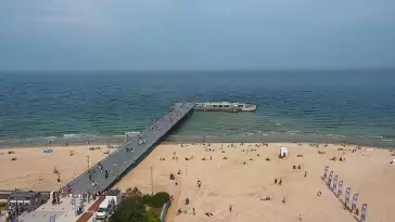 Obraz na żywo na Molo i Plażę w Kołobrzegu