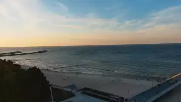 Obraz na żywo na Molo i Plażę w Kołobrzegu