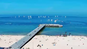Obraz na żywo na Molo i Plażę w Kołobrzegu