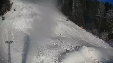 Widok na trasę narciarską nr6 w Kotelnicy Białczańskiej