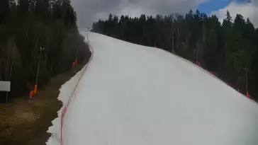 Widok na trasę narciarską nr6 w Kotelnicy Białczańskiej