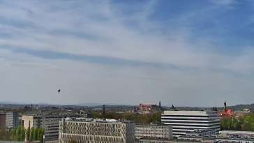 Widok na panoramę Krakowa - kamera obrotowa