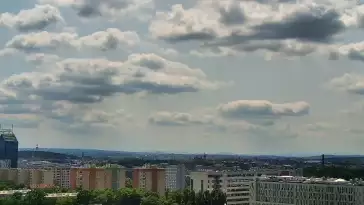 Widok na panoramę Krakowa - kamera obrotowa