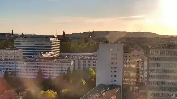 Widok na panoramę Krakowa - kamera obrotowa