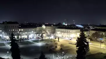 Ujęcie z kamery na Rynek Podgórski w Krakowie.