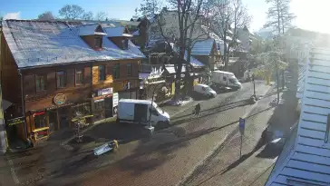 Kamera Zakopane na żywo widok na deptak