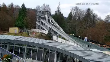 Ujęcie na Górę Parkową w Krynicy-Zdroju