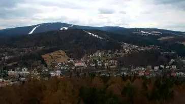 PKL Góra Parkowa - widok z wieży na Beskid Sądecki