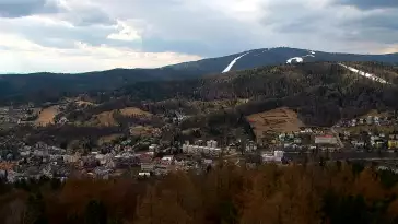 PKL Góra Parkowa - widok z wieży na Beskid Sądecki