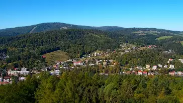 PKL Góra Parkowa - widok z wieży na Beskid Sądecki