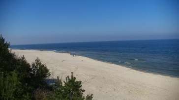 Krynica Morska widok na plażę i morze