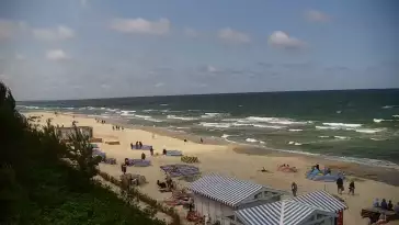 Krynica Morska widok na plażę i morze