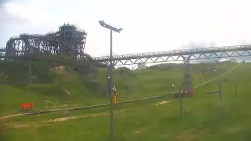 Widok na najdłuższy stok narciarski na Mazurach