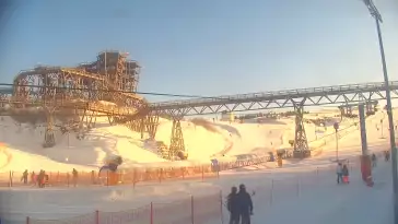 Widok na najdłuższy stok narciarski na Mazurach