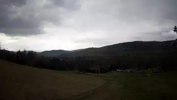 Widok z górnej stacji ośrodka narciarskiego w Lądku-Zdroju