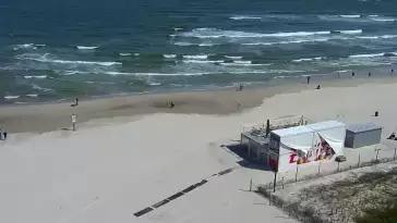 Kamera z widokiem na PLAŻĘ i MORZE w Łebie