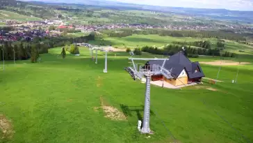 Widok panoramiczny na stok Grapa Litwinka Czarna Góra.