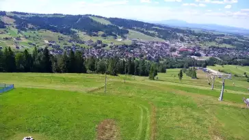 Widok panoramiczny na stok Grapa Litwinka Czarna Góra.