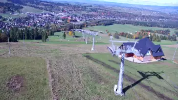 Widok panoramiczny na stok Grapa Litwinka Czarna Góra.