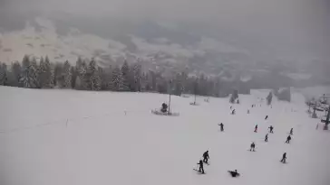Widok panoramiczny na stok Grapa Litwinka Czarna Góra.