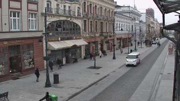 Widok na Ulicę Piotrkowską w Łodzi