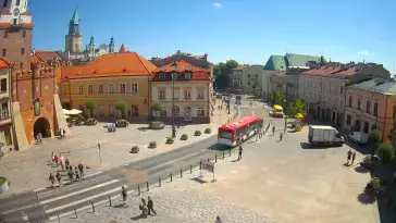 Widok z Kamery na Plac Łokietka w Lublinie