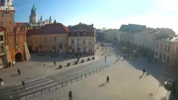 Widok z Kamery na Plac Łokietka w Lublinie